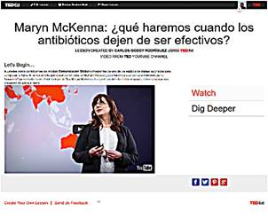  Ejemplo de una lecci&oacute;n curada en TED-Ed